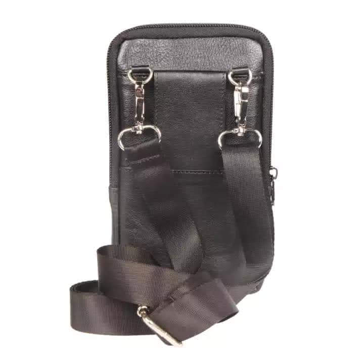 Leather Cell Phone Holder Bag